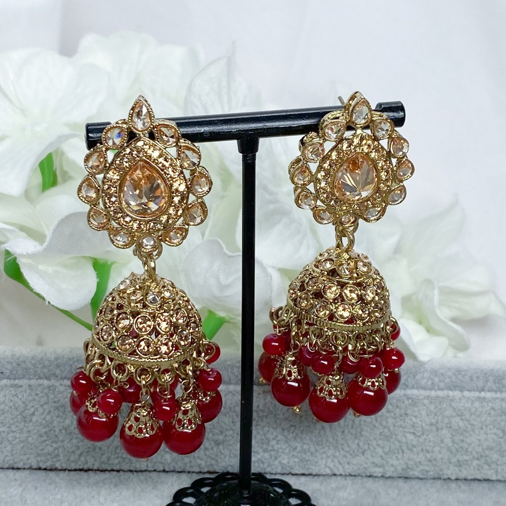 Buy Sonia Kundan Jhumka Earrings | Tarinika